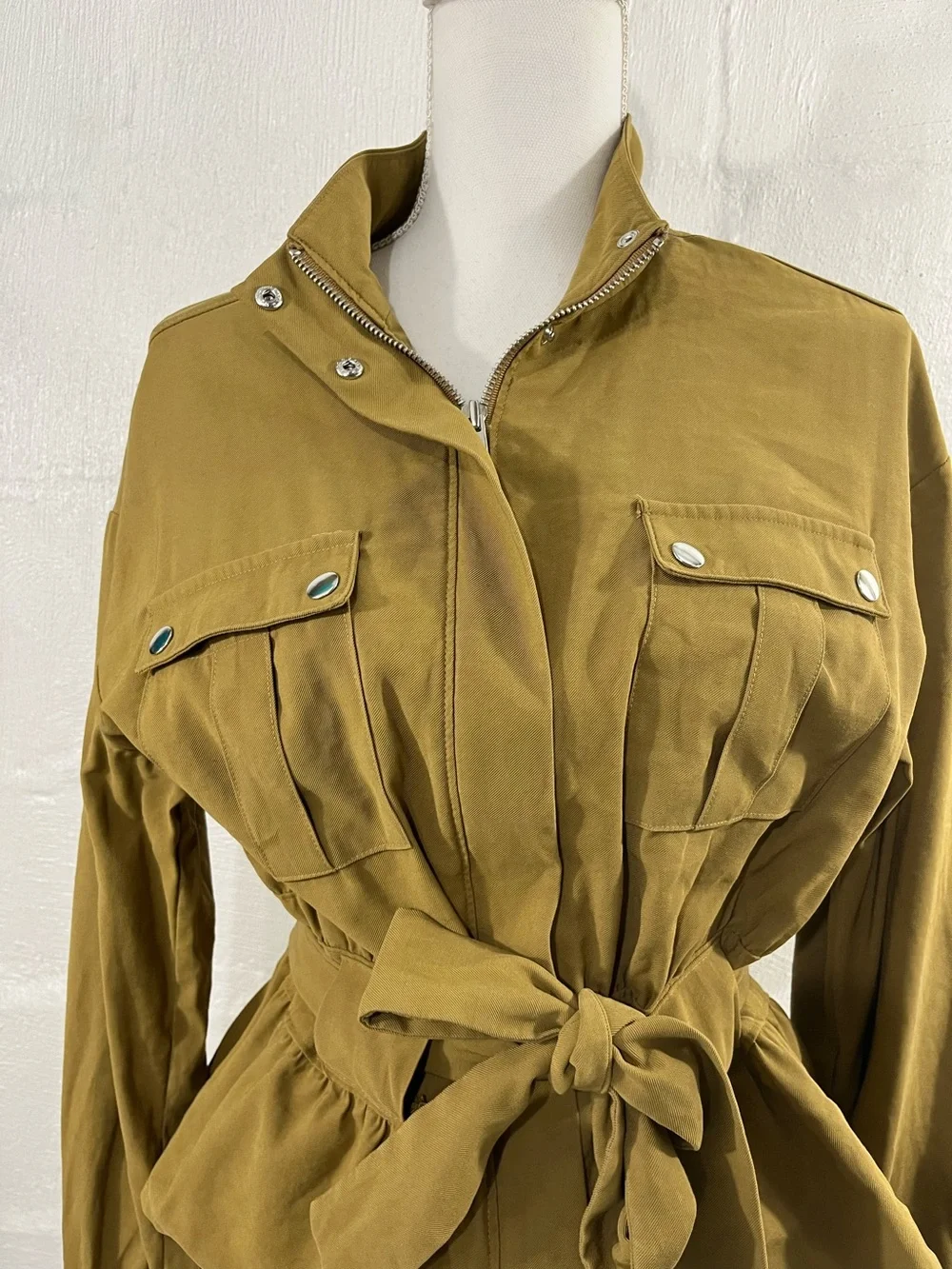 NINE WEST BELTED UTILITY JACKET - Picture 8 of 14